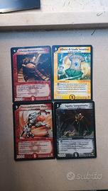 Lotto 4 carte Duel Masters + carte Magic