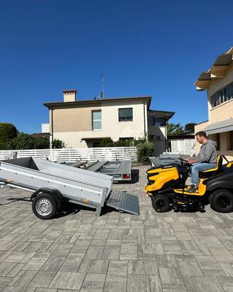 Per Rasaerba Trattorino rimorchio con rampa