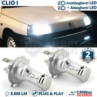 Lampadine LED H4 per RENAULT CLIO 1 Luce Bianca