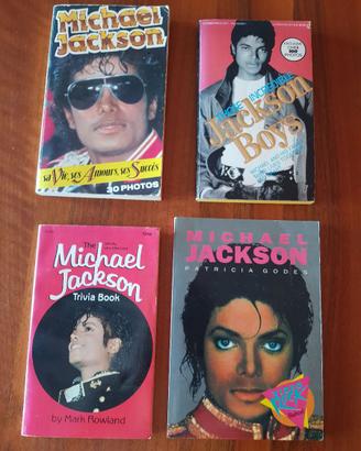 Blocco 4 libri tascabili Michael Jackson stranieri