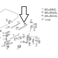 maniglia cofano post. Mercedes SL R129