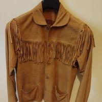 giacca di renna con frange