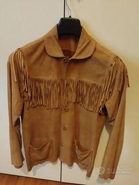 giacca di renna con frange
