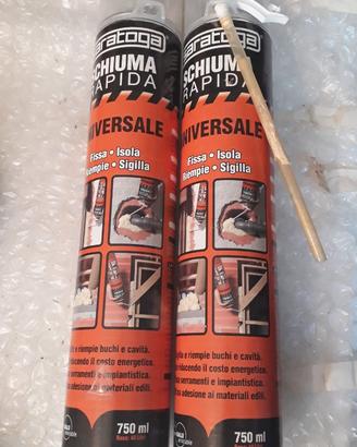 2x Schiuma rapida Saratoga 750ml