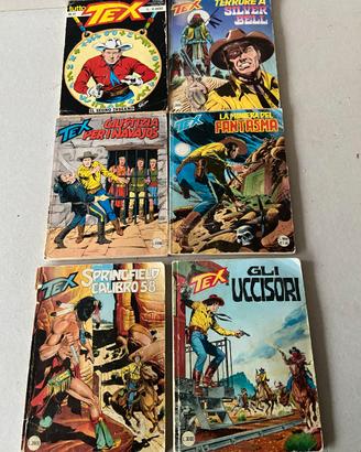 Stock 6 fumetti TEX anni 80/90