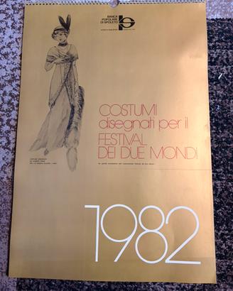 Calendario Storico 1982 Banca Popolare di Spoleto