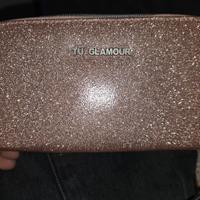 Portafoglio Glitter Rosa Oro TU GLAMOUR - Compatto