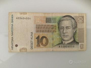 Banconota CROAZIA 10 Deset Kuna 2012