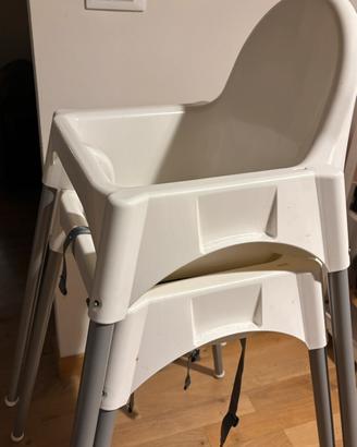 Seggiolini ikea completi di piano pappa