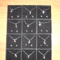 Collana e orecchini in argento 925%