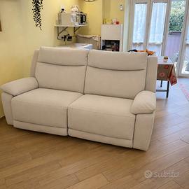 Divano 3 posti doppio relax elettrico con usb