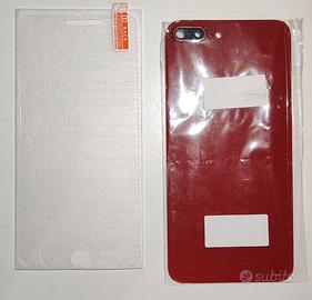 Vetro Posteriore iPhone 8 Plus Rosso + Pellicola
