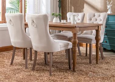 4 sedie stile shabby 