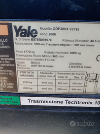 Carrello elevatore Yale GDP30VX 30 q.li Diesel - P