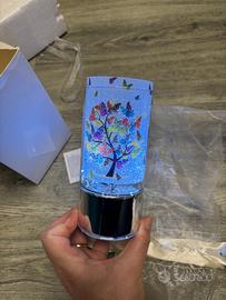 Lampada decorativa Bagutta con LED Albero farfalle