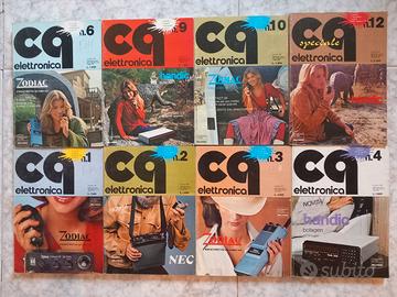 8 riviste CQ Elettronica anni 1978/1979
