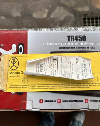 Amplificatore MTX TR450 NUOVO