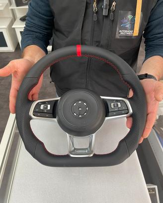 Volante Sportivo VW Golf 6 Polo Scirocco DSG Rosso