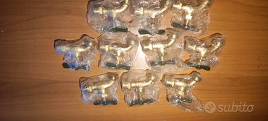 10 rubinetti ottone da 3/4 nuovi 