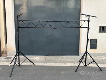 SUPPORTO PER LUCI A PONTE IN ALLUMINIO