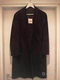 Cappotto donna in camoscio marrone scuro tg. 44