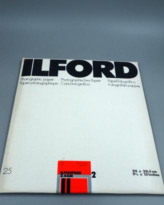 25 FOGLI CARTA FOTOGRAFICA ILFORDILFOSPEED 24X30 2