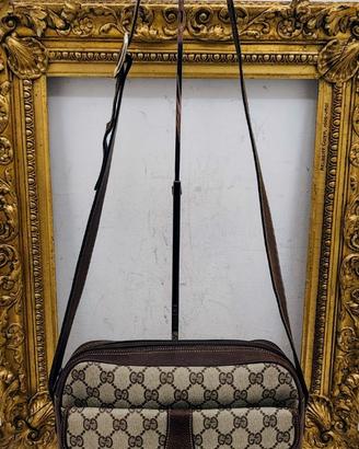 GUCCI OPHIDIA CAMERA BAG POSTINA A TRACOLLA CANVAS