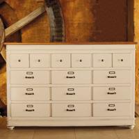 Cassettiera 9 cassetti in legno