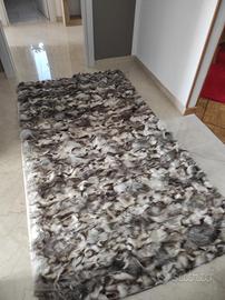 tappeto plaid in pelliccia di volpe