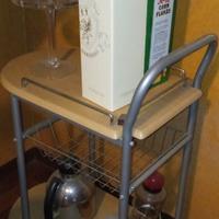 Carrello portavivande in legno