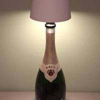 Krug bottiglia lampada led bianca