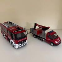 Lotto camion pompieri Iveco Mercedes 1/43