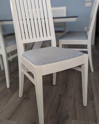 Sedie in legno MASSELLO verniciate.