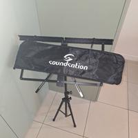 Leggio a 3 aste porta spartiti