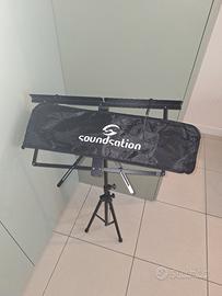 Leggio a 3 aste porta spartiti