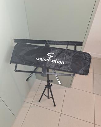 Leggio a 3 aste porta spartiti