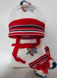 Cappello e sciarpa per bambini in pile