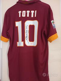 Maglia as roma Francesco Totti autografata 2014