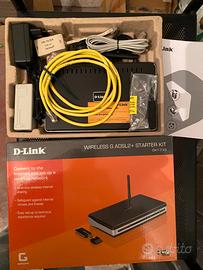 Kit router wireless adsl 2/2+ a 54 mbps: 1 dsl-264