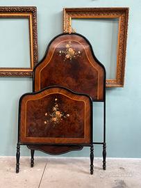 Letto singolo ferro battuto primo ‘900 decorato