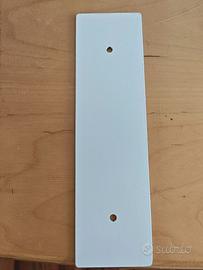 PLACCA CIECA BIANCA COPRI FORO AVVOLGITORE 142 MM