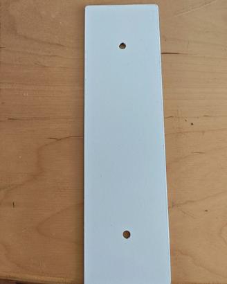 PLACCA CIECA BIANCA COPRI FORO AVVOLGITORE 142 MM