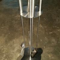 Set caminetto inox