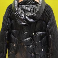 piumino donna nero lucido tg M italiana 