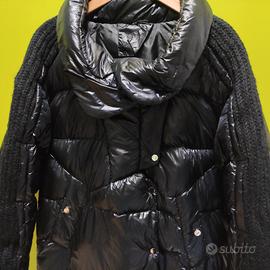 piumino donna nero lucido tg M italiana 