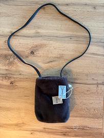 Borsa tracolla Carpisa effetto pelliccia marrone