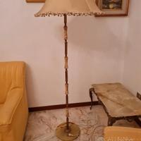 Lampada da terra e tavolino in onice verde