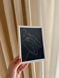 Quadro con figura femminile minimal