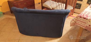 Divano biposto in velluto