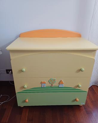 Mobile cassettiera cameretta neonato 3 cassetti